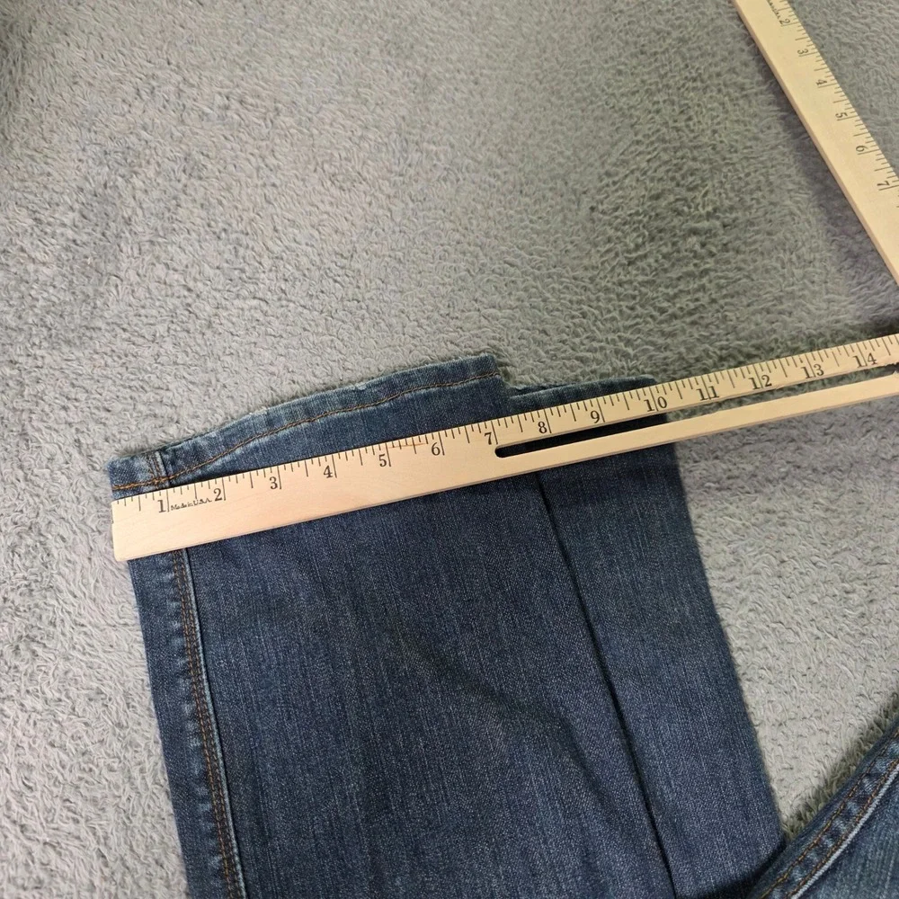 Tommy Hilfiger Womens 12R Straight Leg Jeans Blue Medium Wash Mid Rise Stretch